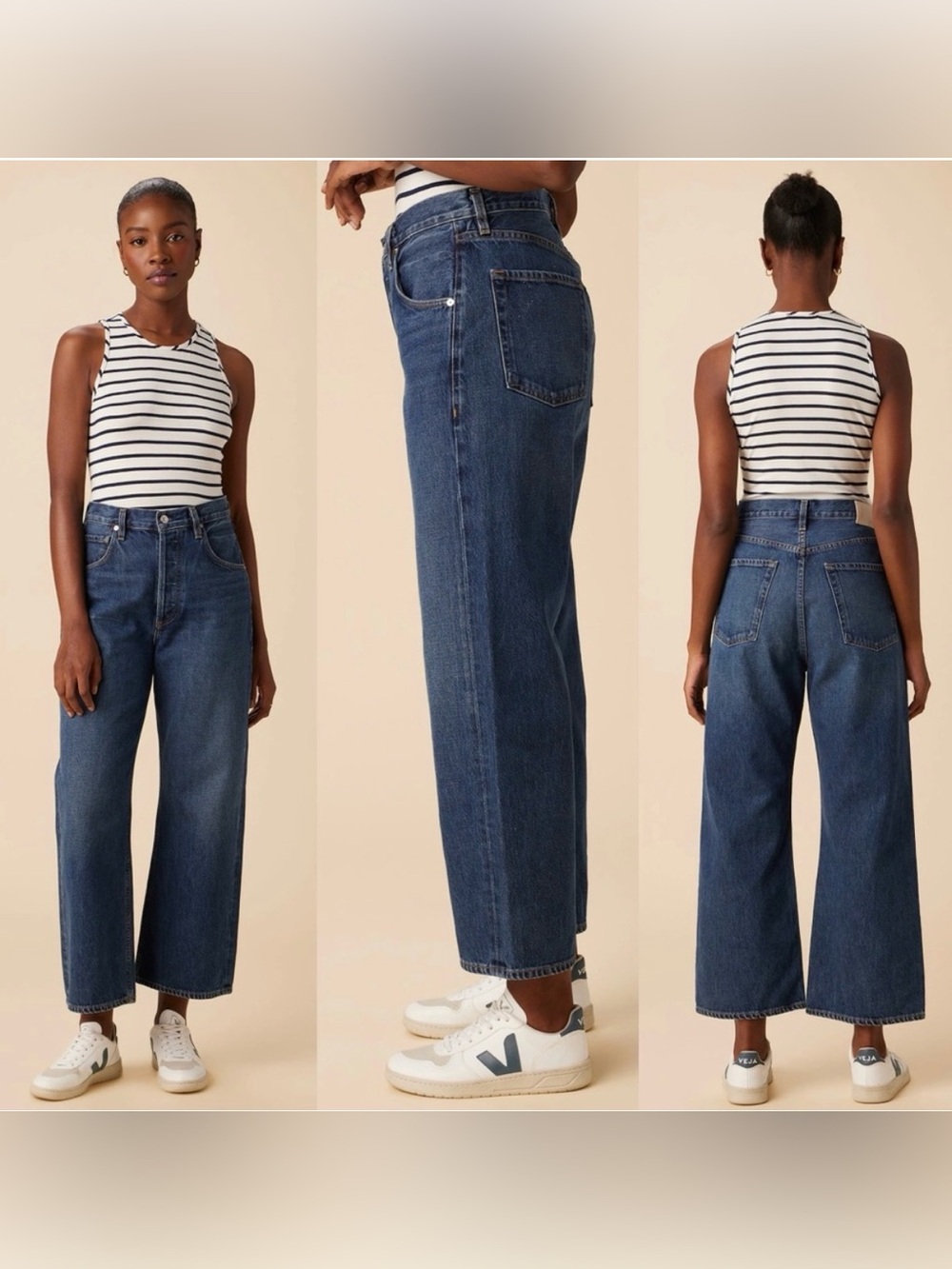 Citizens of Humanity Gaucho Wide-Leg Cropped Jean Size 29